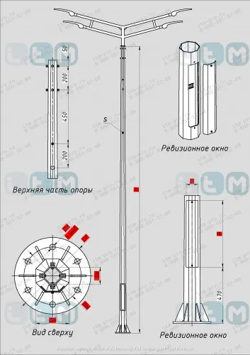 Опора СФГ 1000-10.0